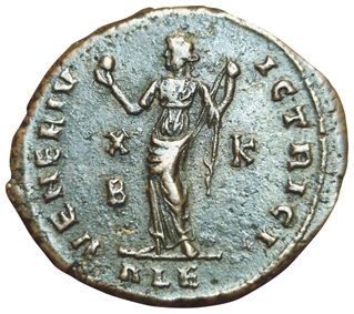 Galeria Valeria. Follis. Alexandria. R/ VENERI...