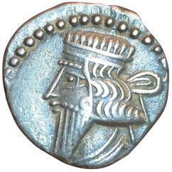Mithradates IV. Drachma. Ecbatane. Same description...