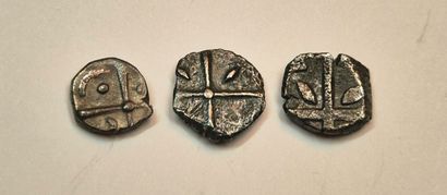 Cadurques: Lot of 3 drachms of the Cuzance...