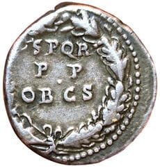 Claude I. 41-54. Denarius. R/ SPQR P.P OB...