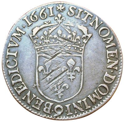 Louis XIV. Demi écu au buste juvénile «Apollinien»....