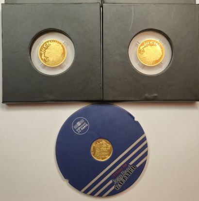 France. Lot: 2 coins of 250€ Marianne 2017...