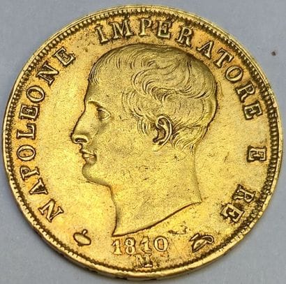 1st Empire. Kingdom of Italy. 40 Lire 1810....