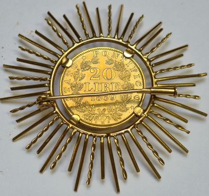 Italy. Vatican. Pius IX, 20 lire 1869 with...