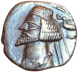 Phraates IV. Drachma. Laodicea. A/ Diademed...