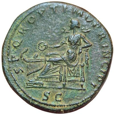 Trajan. 98-117. Sesterce. R/ SPQR OPTIMO...
