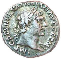 Trajan. Denarius. R/ PM TR P COS IIII PP....