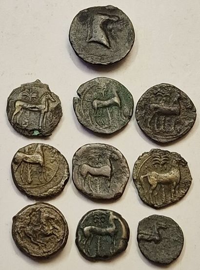 Lot of 10 various bronzes. 12 to 19mm. Some...