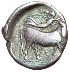 Lot of 2 coins: 
- Campania. Neapolis. Circa...