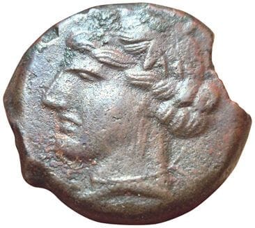 Dishekel (AE). Around 264-241 B.C. Sardinia....