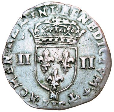 Henri IV. 1589-1610. Quart d'écu 1603 N....