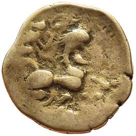 Gaul. Namnètes. 80-50 B.C. Statere with hippophore...