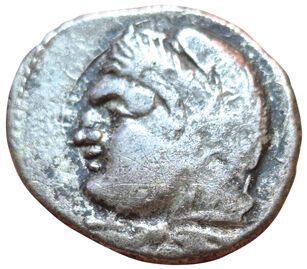 Shekel (BI). Libyan revolt. Circa 241-238...