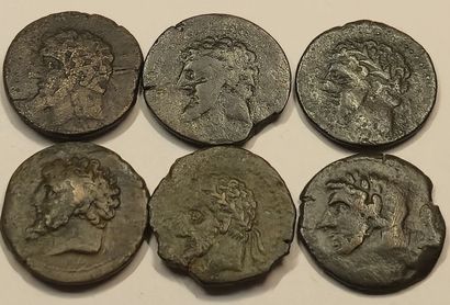 Numidia. Lot of 6 bronzes. Massinissa or...