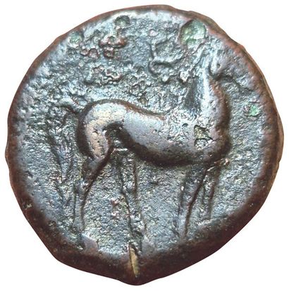 Set of 2 bronzes: 
- Shekel. A/ Palm tree...
