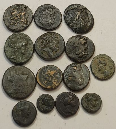 Seleucia and Pierie. Lot of 14 bronzes: Antioch,...