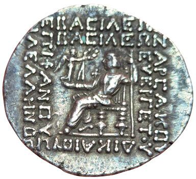 Orodes II. 57-38 B.C. Tetradrachme. Tiger...