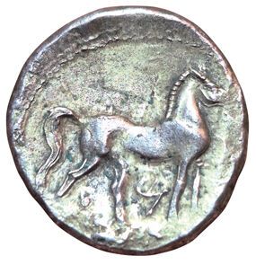 Shekel (AR). Libyan revolt. Circa 241-238...