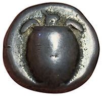 Aegina. 525-480 B.C. Hemistater (drachma)....