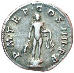 Trajan. Denarius. R/ PM TR P COS IIII PP....