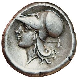 Corinth. 345-307 B.C. A/ Free Pegasus flying...