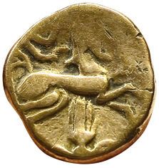 Gaul. Pictons. Statere with hand. Ouzilly...