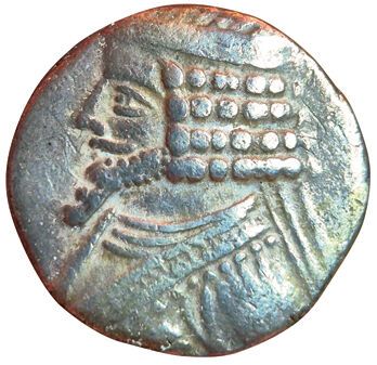 Phraates IV. Tetradrachme. Tiger Beetle....