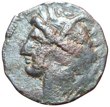 Dishekel (AE). Around 264-241 B.C. Sardinia....