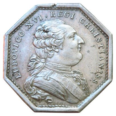 Jeton argent. Louis XVI Assemblée du Clergé....