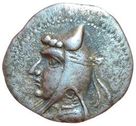 Mithradates I. 171-138 B.C. Drachma. Hekatomphylos....