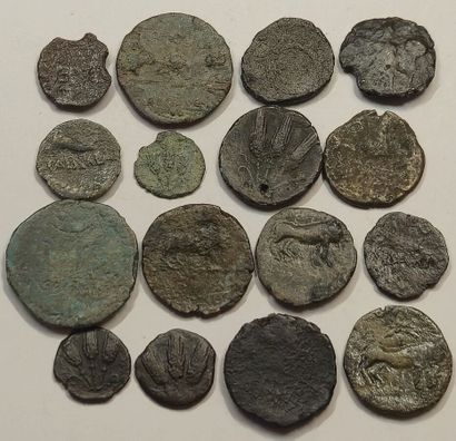Mauretania. Lot of 16 various bronzes: Bocchus...