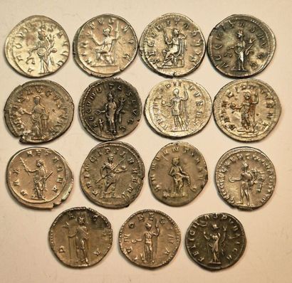 Lot of 15 Antoninians: Philip I (4 ex.),...