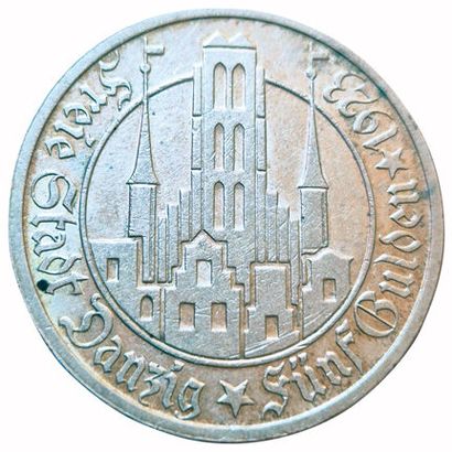 Pologne. Gdansk. Ville libre. 5 Gulden 1923....