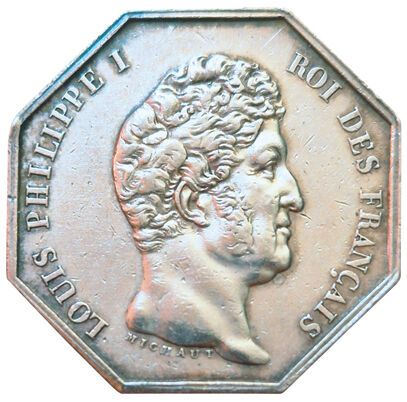 Jeton argent. Louis Philippe I. Compagnie...