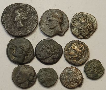 Lot of 10 different bronzes, some unusual....