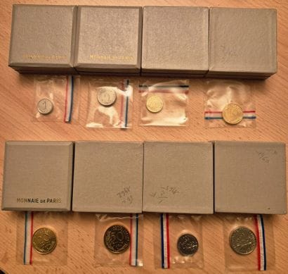 Série de 8 Pieforts: 1 Ct. Epi 1962, 5 Cts...