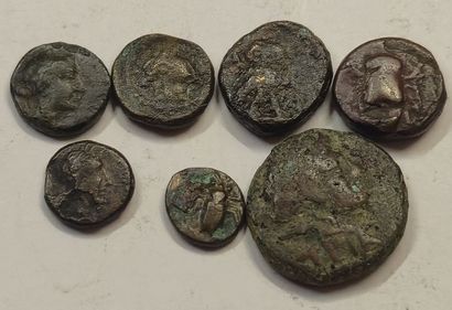 Attica. Lot of 7 bronzes for the Cleruchs...