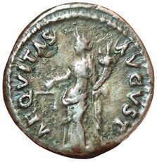 Nerva. 96-98. Denier. R/ AEQVITAS AVGVST....