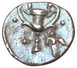 Lot of 2 coins:
- Calabria. Taranto. 280-228...