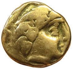 Gaul. Pictons. Statere with hand. Ouzilly...