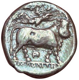 Lot of 2 coins: 
- Campania. Neapolis. Circa...