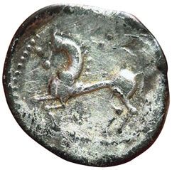 Santons/West Center. Drachma with chevron...
