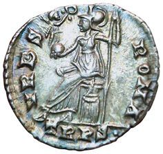 Valens. 364-378. Silique. Trier. R/ VRBS...