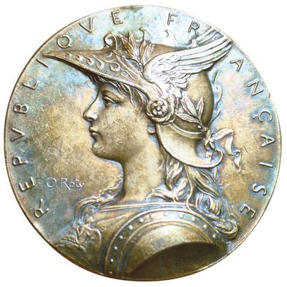 Tir et Arquebuse. Médaille argent par O.Roty....