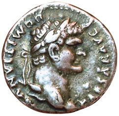 Domitian. 81-96. Denarius. R/ COS IIII. Pegasus...