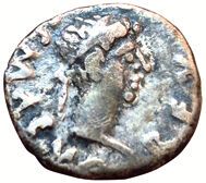 Mauretania. Ptolemy. 24-40. Denarius. Caesarea....