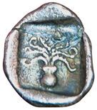 Euboea. Eretria. 500-465 B.C. Obole. A/ Ox's...