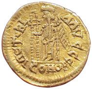 Visigoths. Tremissis. In the name of Severus...