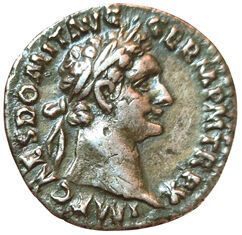Domitian. Denarius. R/ IMP XXI COS XV CENS...
