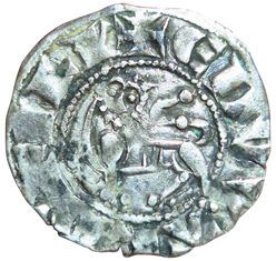 Aquitaine. Edouard I. Denarius with leopard....